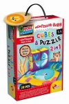 Liscianigioch Montessori Dřevěné kostky a puzzle