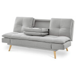 Trojmístná pohovka, šedá, látka, ASB-4720 SIL2