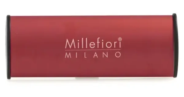 Millefiori Vanilla Wood červená / Osvěžovač vzduchu do auta / vůně vanilka a dřevo (18CARRD)