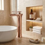 REA - Umyvadlová baterie Laguna Brush Copper vysoká REA-B8121