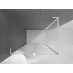 MEXEN/S - Velar L sprchový kout, posuvné dveře 120 x 90, dekor, bílá 871-120-090-33-20