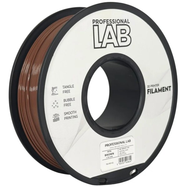 PETG filament 1,75 mm hnědý Professional Lab 1 kg