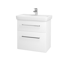 Dřevojas - Umyvadlová skříňka GO SZZ2 60 - M01 Bílá mat / Úchytka T04 / M01 Bílá mat 204846E