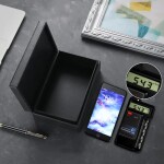 Stínící box z luxusní PU kůže pro 5+ mobilních telefonů - 210 x 130 x 70mm