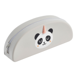 Miquelrius B2F - pouzdro se zipem Puppies Friends, panda, šedé