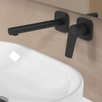 IDEAL STANDARD - Ceralife C Umyvadlová baterie pod omítku, 2-otvorová instalace, hedvábná černá BE057XG