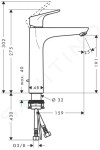 HANSGROHE - Focus E2 Umyvadlová baterie s výpustí, chrom 31608000