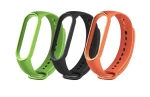 RhinoTech Sada náhradních řemínků pro Xiaomi Mi Band 6 černá oranžová zelená (RTACC229)