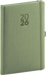Týdenní diář 2026 NOTIQUE A5 - Diamante olivový, 15 x 21 cm