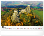 Nástěnný kalendář 2026 NOTIQUE - Panoramata Česka, 48 x 33 cm