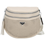 Trendy dámská koženková ledvinka Ida, béžová