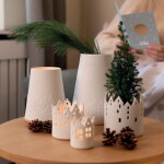 Räder Porcelánový svícen City Light 9 cm, bílá barva, porcelán