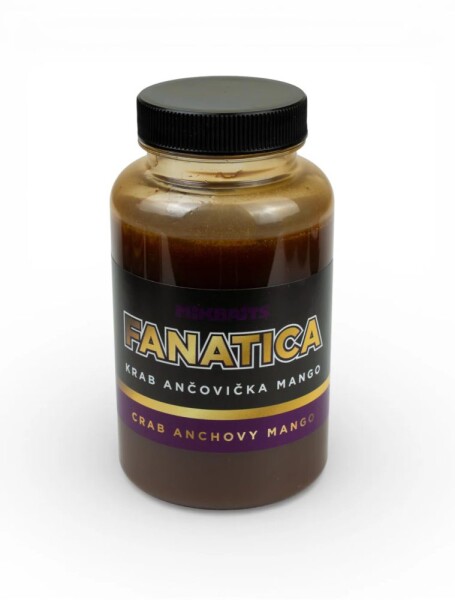 Mikbaits Booster Fanatica 250ml - Krab Ančovička Mango,Mikbaits Booster Fanatica 250ml - Krab Ančovička Mango