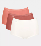 SLOGGI BASIC+ - Maxi kalhotky 3 ks – neviditelné švy a hebká bavlna Sloggi Multple Colours 21 46