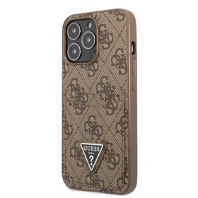 Pouzdro Guess 4G Saffiano Double Card iPhone 13 Pro hnědé