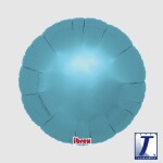 Balónek kruh světle modrý metalický 35 cm Balónek kruh světle modrý metalický 35 cm