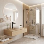 REA - Umyvadlová vysoká baterie Rivo Black vysoká REA-B9320