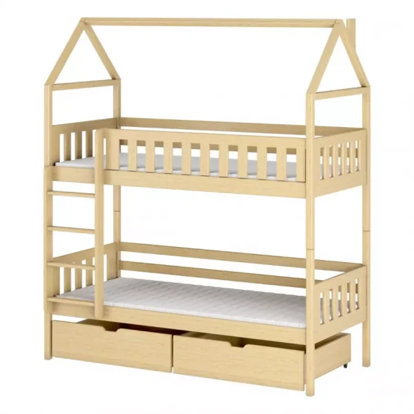 Posteľ Domček Gaja 90x200 pine