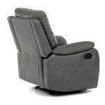 Polohovací křeslo, šedá, látka vintage, TV-4092 GREY3