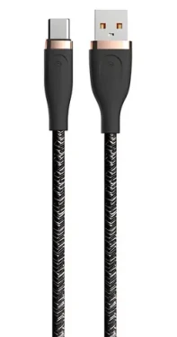 Devia kabel Star Series USB-A - USB-C černá / Kabel / USB-A - USB-C / 1,2 m (6938595387630)