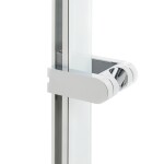 Sprchová tyč SAT na stěnu bílá/chrom SATSST31 SATSST31