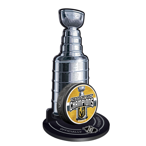 Mustang Puk Vegas Golden Knights NHL Stanley Cup Champions Puck Stand