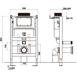 MEXEN - Tex Air XS-U konstrukce pneumatická na WC 61850A