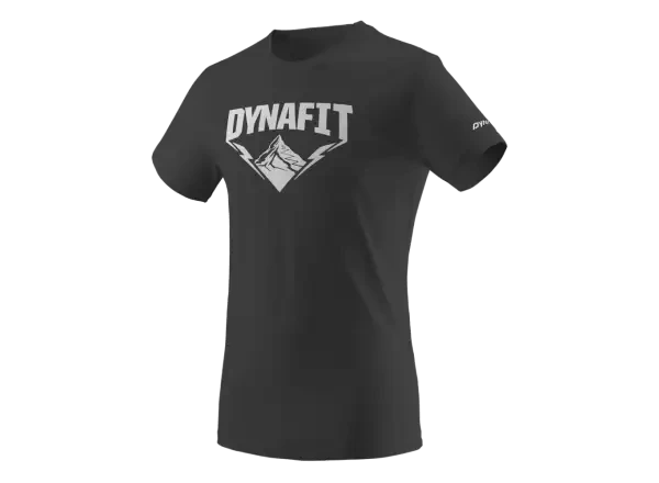 Dynafit triko Graphic CO M TEE Hardcore černá - Dynafit Graphic Cotton pánské tričko krátký rukáv black out/hardcore vel. XL