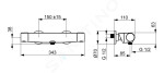 HANSGROHE - Xelu Q Umyvadlo 80x48 cm, bez přepadu, 2 otvory pro baterii, SmartClean, bílá 61025450