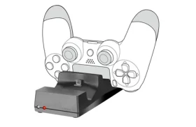 Speed Link JAZZ černá / Nabíječka / USB / pro PS4 / 2x DUALSHOCK (SL-450000-BK)