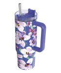 Nerezový termohrnek s brčkem Stream Flower Dusk 950ml