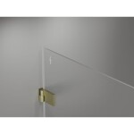 MEXEN/S - Lunar-B sprchový kout dveře křídlové levá 95 x 70, transparent, zlato kartáčovaná 832-095-070-55-00-L