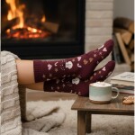 Ponožky EMILY dámské Voxx vínové