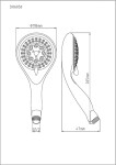 Eisl - WELLY ruční sprcha, 5 funkcí, chrom DX6050