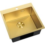 MEXEN - Solix ocelový dřez 1-bowl 500 x 500 mm, zlatá HC 6407501000-55HC