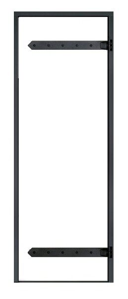 Náhradní hliníkový rám ke dveřím ALU HARVIA Legend, kompletní, černý