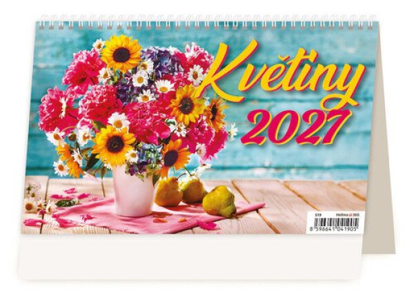 Kalendář stolní 2027 - Květiny