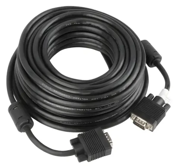 Lanberg CA-VGAC-10CC-0100-B černá / Propojovací kabel VGA / VGA (D-Sub) M-M / 10 m (CA-VGAC-10CC-0100-B)