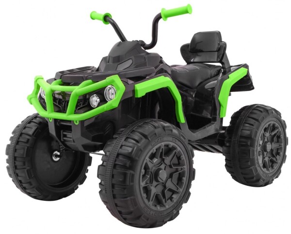 Mamido Dětská elektrická čtyřkolka ATV černo-zelená