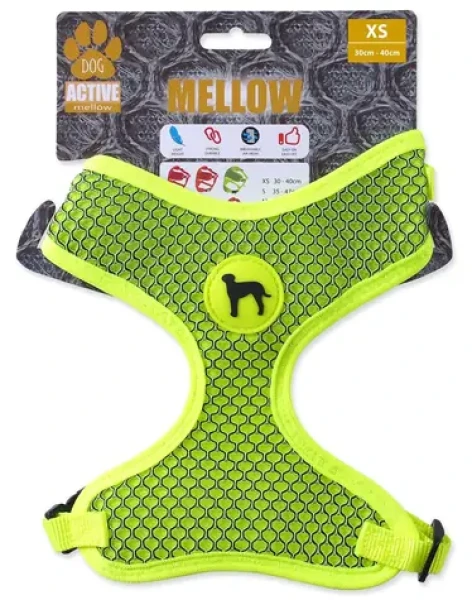 Active Dog Postroj Mellow XS limetková / Pro miniaturní psy / 1,5x30-40 cm (0904-92204)