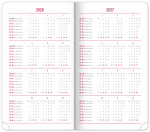 Týdenní diář 2026 NOTIQUE kapesní - Tomy modro-červený, 9 x 15,5 cm