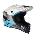 Moto přilba Just1 J38 Korner světle modro/bílá - L