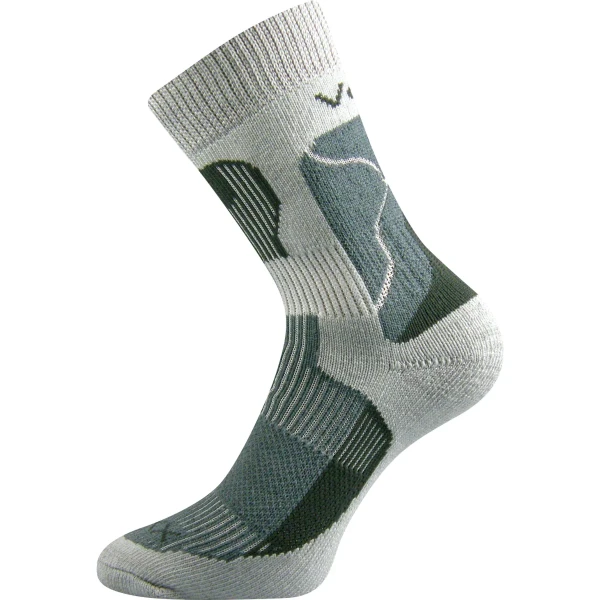 VOXX Ponožky thermo TREKING froté SVĚTLE ŠEDÉ 43-45 103673