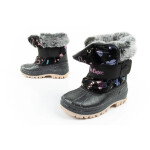 Lee Cooper zimní sněhule dětské zateplené sněhule pro dívky černé 27