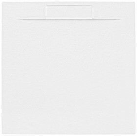 Sprchová vanička čtvercová SAT Fusion 90x90 cm litý mramor Blanco SATFU9090BL SATFU9090BL