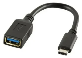 LogiLink USB-C - USB-A 0,15m černý / Adaptér / USB 3.1 Gen 1 / 5 Gbit/s (CU0098)