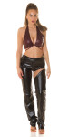 Sexy top Koucla Neckholder Wetlook Crop top Einheitsgroesse