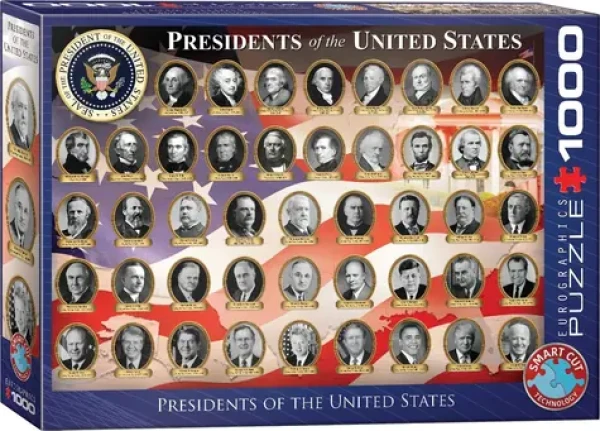 EUROGRAPHICS Puzzle Prezidenti Spojených států amerických
