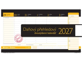 Stolní kalendář 2027 Graspo Daňový přehledový