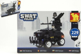 Stavebnice Dromader SWAT Policie Auto 229ks plast v krabici 32x21,5x5cm